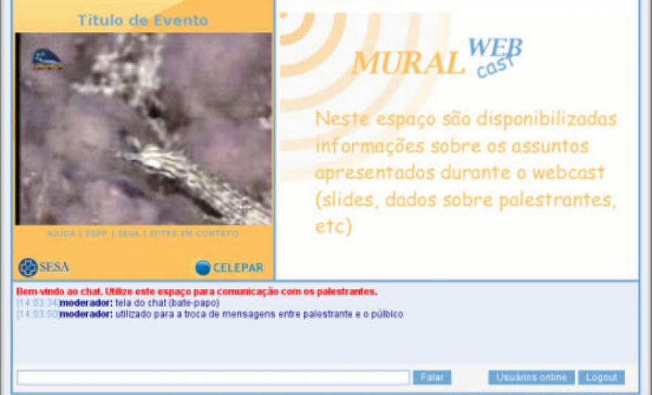 Exemplo de como funciona uma web conferência