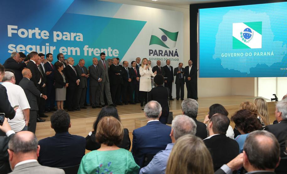 Estado vai usar novas tecnologias para facilitar a vida do cidadão A governadora Cida Borghetti apresenta balanço dos 30 dias de governo. - Curitiba/Pr, 07 de maio de 2018.