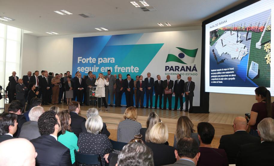 Estado vai usar novas tecnologias para facilitar a vida do cidadão A governadora Cida Borghetti apresenta balanço dos 30 dias de governo. - Curitiba/Pr, 07 de maio de 2018