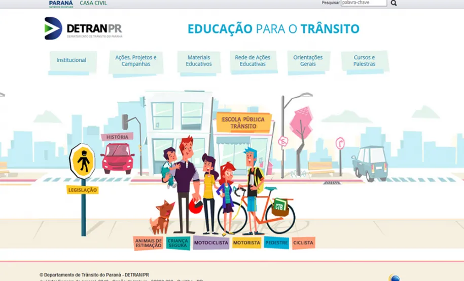 Celepar cria novo site educativo para o Departamento de Trânsito do Paraná