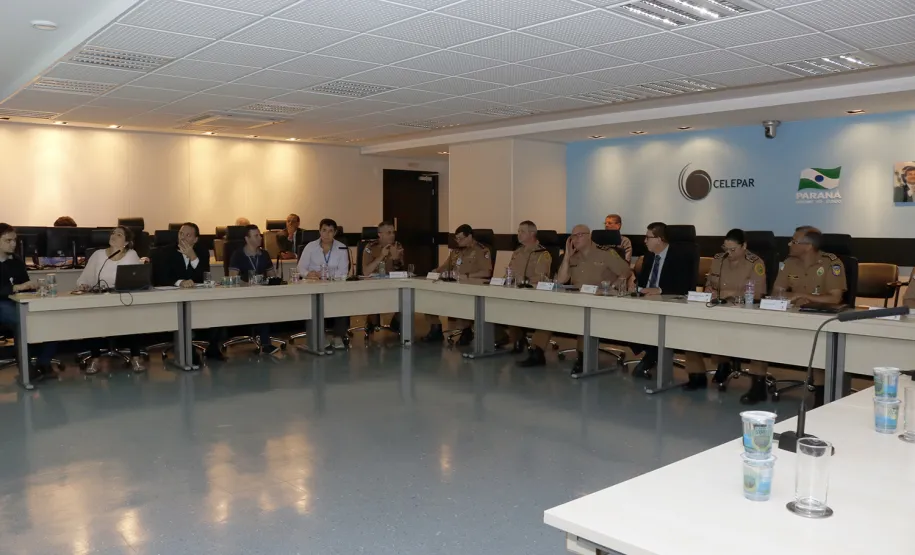 Polícia Militar se reúne com a Celepar para tratar do planejamento estratégico
