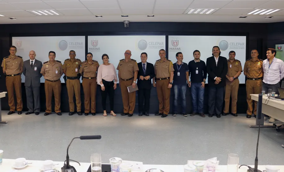 Polícia Militar se reúne com a Celepar para tratar do planejamento estratégico