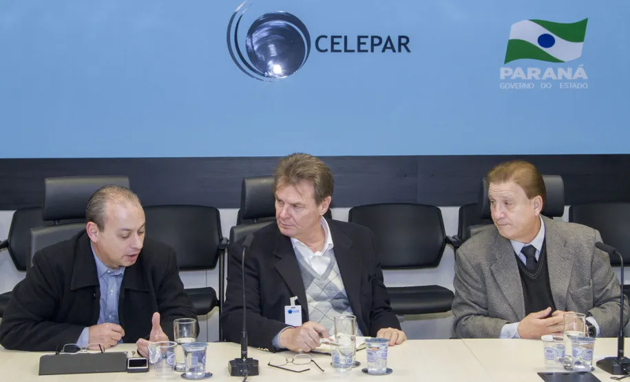 Sistema Fiep e Celepar estudam integrar dados em apoio à indústria paranaense Manuel Emílio Rodrigues, Pedro Carlos Carmona e Jacson Leite