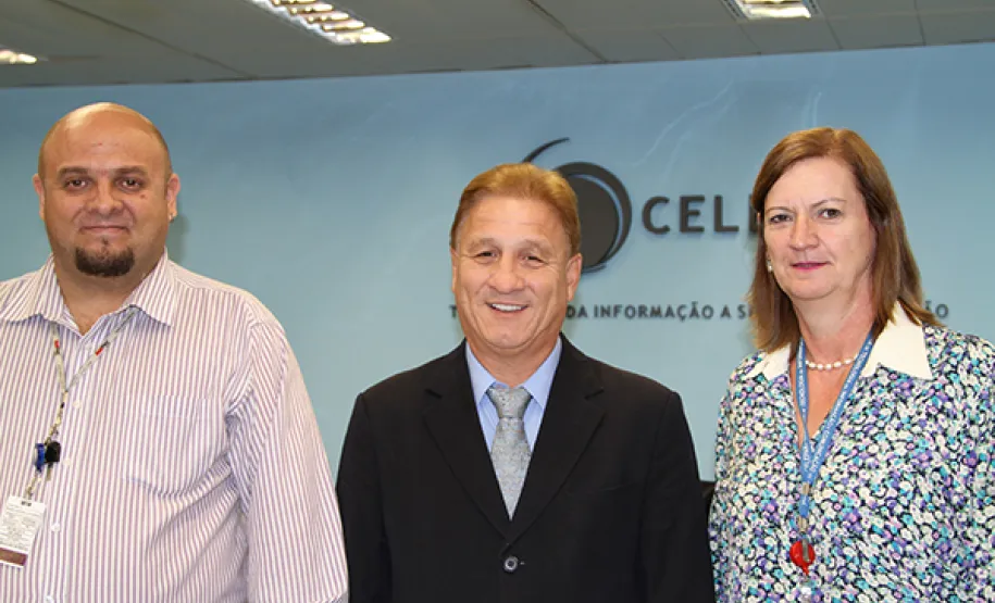 Roque José Muller, Jacson Carvalho Leite e Tânia Volkmann