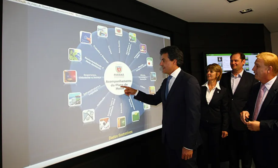 Beto Richa inagura Data Center Governador Beto Richa inaugura novo Data Center corporativo do governo e o Centro Integrado de Informações Estratégicas da Celepar.