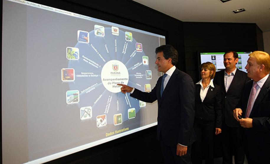 Governador Beto Richa inaugura novo Data Center corporativo do governo e o Centro Integrado de Informações Estratégicas da Celepar.
