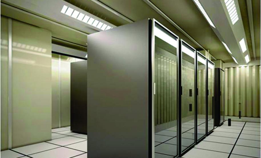Imagem virtual do data center da Celepar
