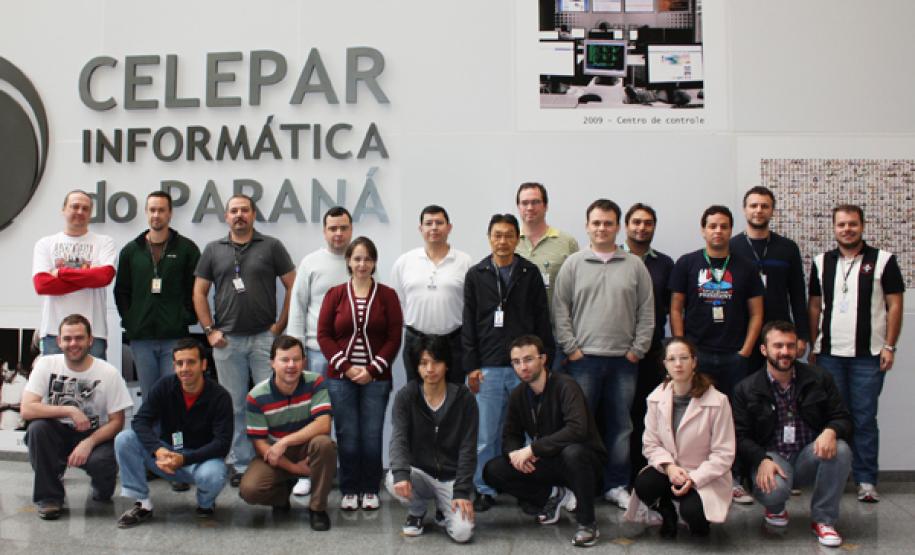 Equipe da Celepar que atende ao Detran