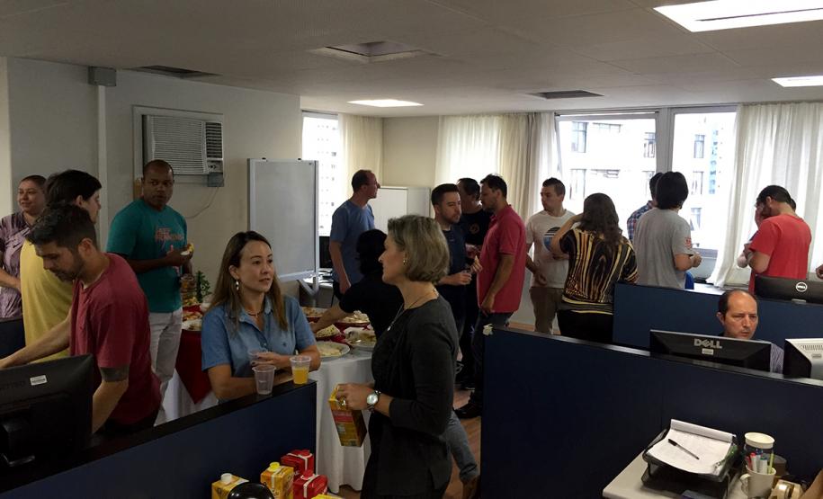 Confraternização de final de ano na Celepar