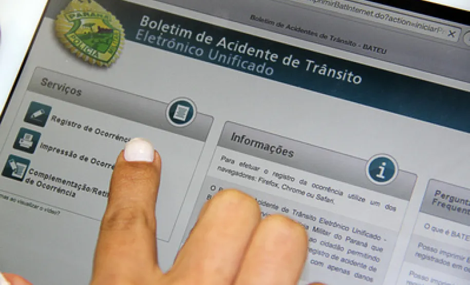 Desenvolvido pela Celepar, registro de acidentes de trânsito pela internet economiza tempo e dinheiro Desenvolvido pela Celepar, registro de acidentes de trânsito pela internet economiza tempo e dinheiro