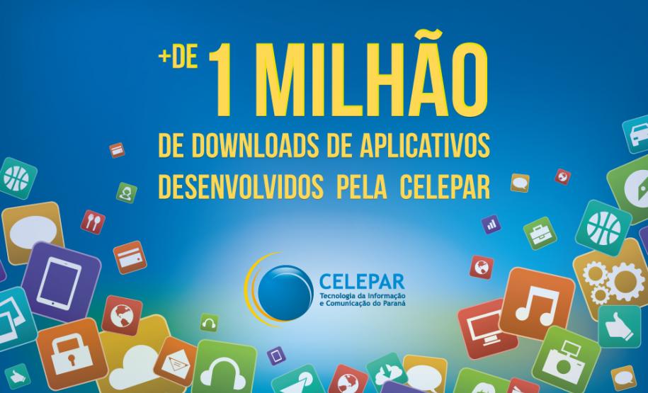 Aplicativos desenvolvidos pela Celepar ultrapassaram a marca de um milhão de downloads